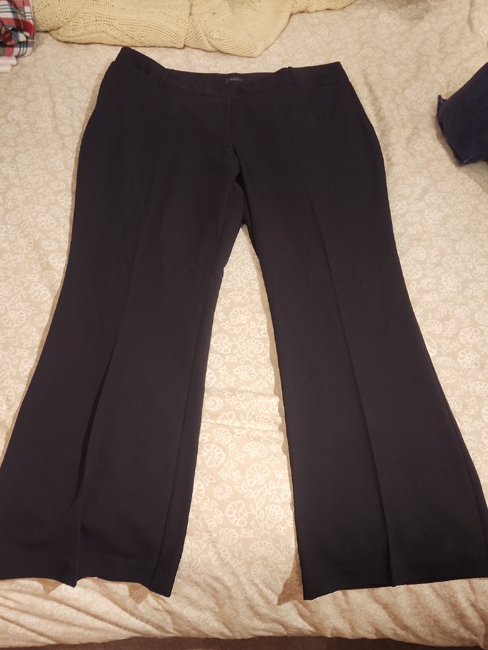 Worthington Black Boot-Cut Dress Pants